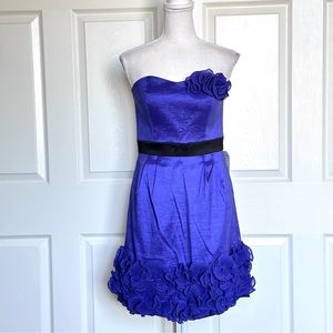 NWT Max and Cleo by BCBGMAXAZRIA strapless dress taffeta cocktail dresse…